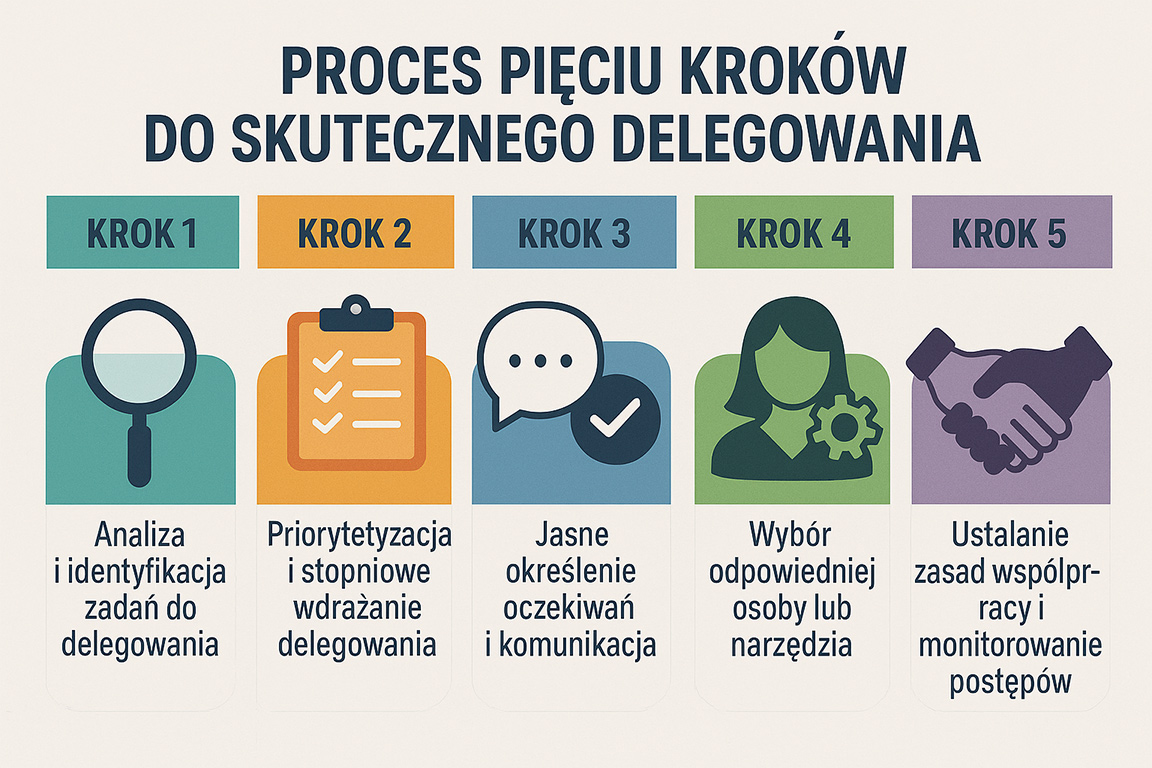 Proces 5 kroków delegowania zadań